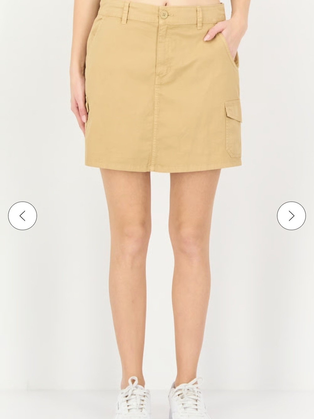 Everyday Khaki Cargo Mini Skirt Size Small
